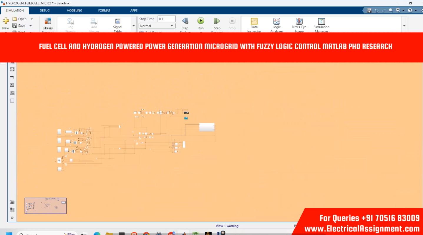 Hybrid Microgrid Fuzzy Logic Control PV BESS Variable Load Simulink Simulation screenshot 7